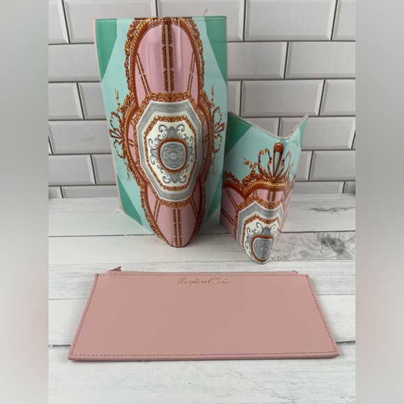 Ted Baker  Set of 3  Pieces  Travel Holder Vegan Leather  Multi Color NWOT - Picture 1 of 16